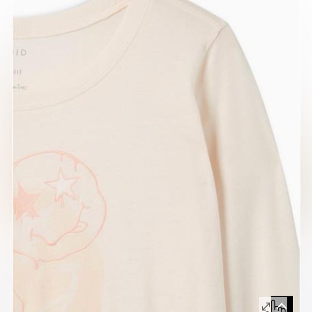 Torrid Smiley Doodles Classic Fit long sleeve tshirt - Picture 2 of 7